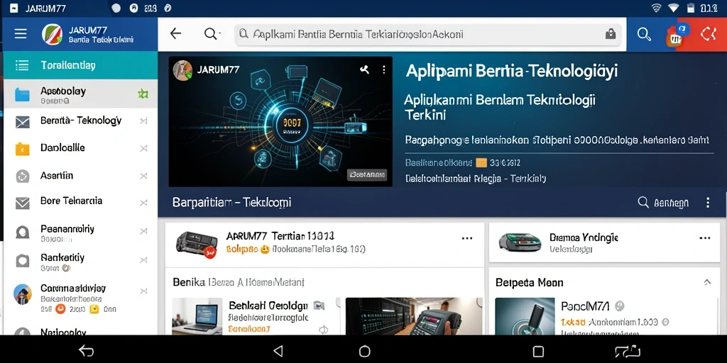 Antarmuka aplikasi JARUM77 yang modern dan informatif.