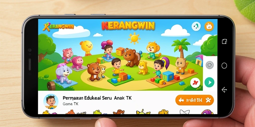 Tampilan antarmuka KERANGWIN yang cerah dan interaktif.