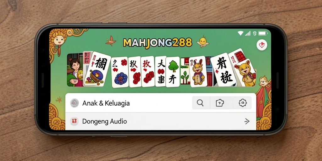 Antarmuka aplikasi Dongeng Audio yang menarik dan ramah anak.