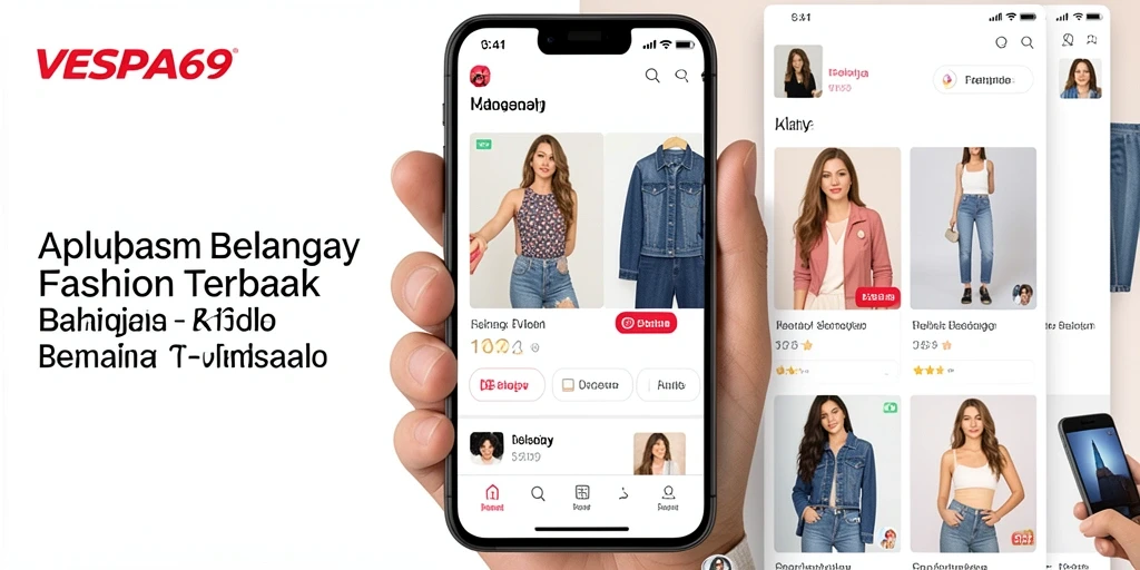 Antarmuka pengguna VESPA69 yang menarik dengan koleksi fashion terbaru.