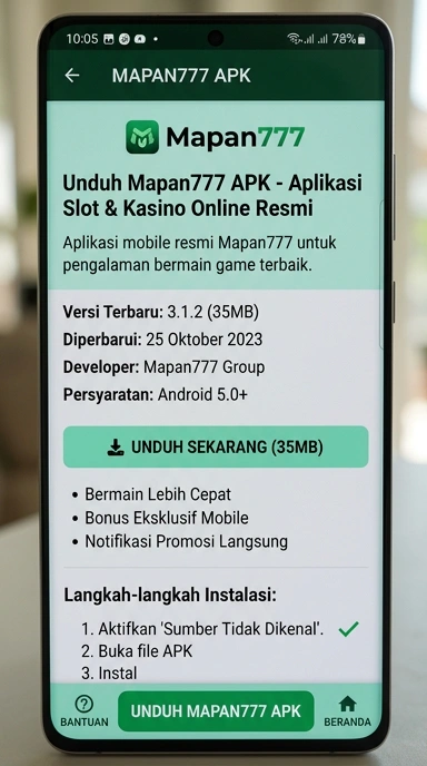 Unduh APK Mapan777 untuk Pengguna Android Indonesia