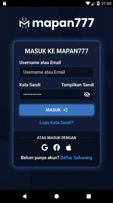 Panduan Masuk Akun Mapan777 untuk Pengguna Android
